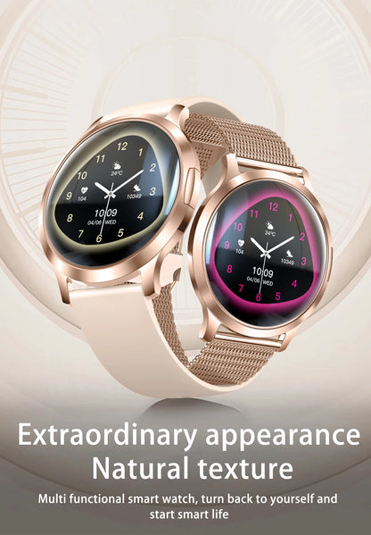 2025 New Smartwatch Women 1.32-inch AMOLED HD Screen Heart Rate Bluetooth Call IP68 Waterproof  Smart Men Watch For Android ios