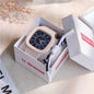 Watches for Elegant Women Simple Fashion Watch Minimalist Design Square Big Dial Soft Wristwatch Valentines Gift for Women Girls