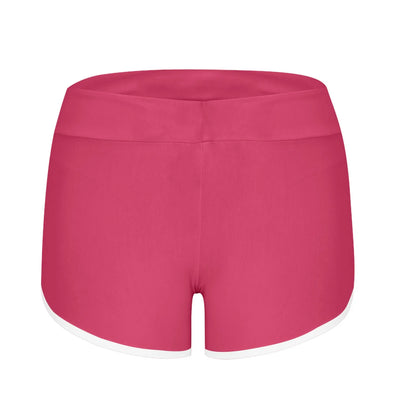 Women Mid Waist Shorts Girl Slim Fit High Stretchy Short Trousers Female Tight Shorts For Ladies Running Shorts Slim Fit Elastic