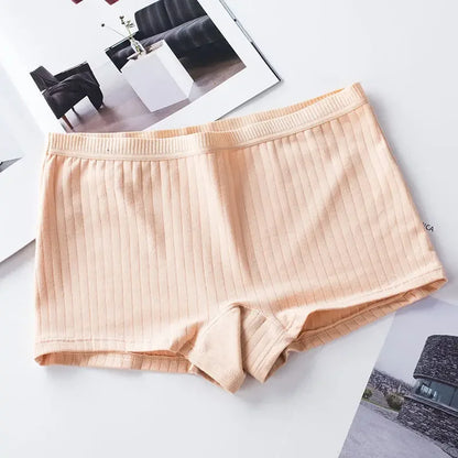 Women Boxers Underwear Cotton Ladies Safety Pants Female Seamless Underpants Solid Cozy Sexy Lingerie Трусы Женские