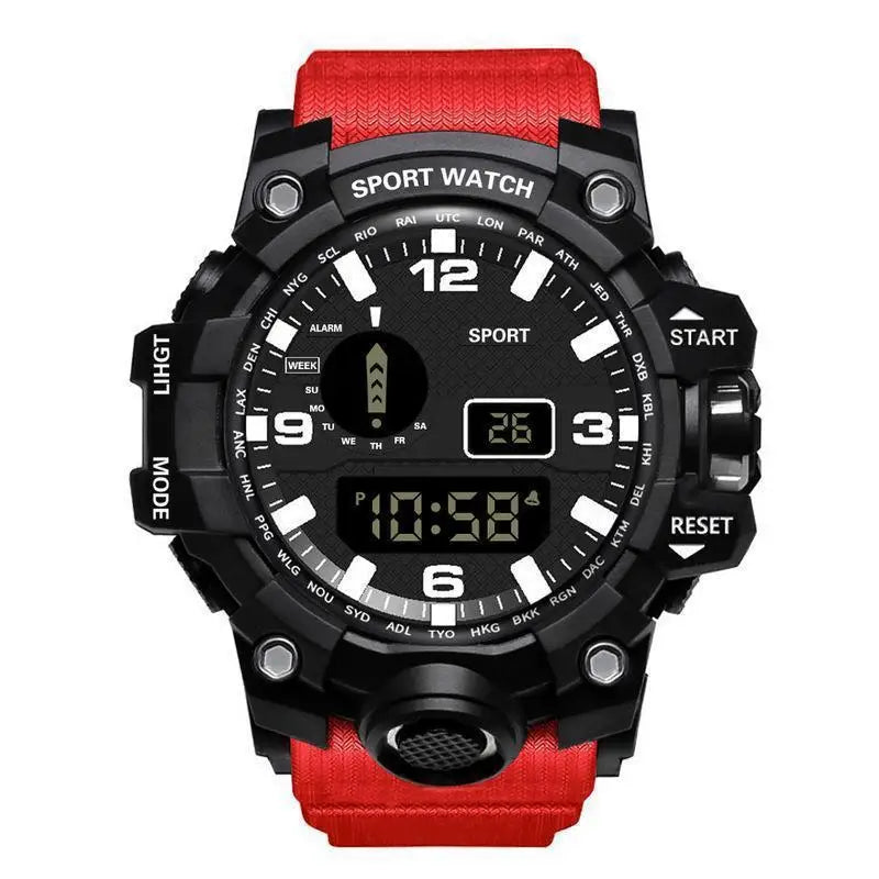 2024 New leisure multifunctional electronic watch for men simple waterproof sports date watches fashion Accessories