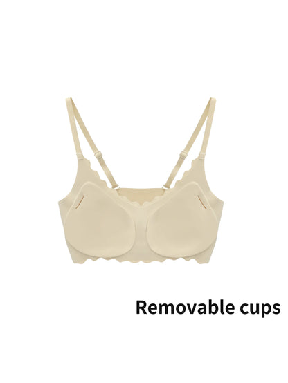 Women'S Underwear Is Comfortable, Seamless, Without Steel Rings, Wave Borders, Breathable, Fashionable, Lingerie, Bra