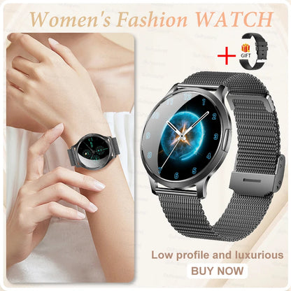 2025 New Smartwatch Women 1.32-inch AMOLED HD Screen Heart Rate Bluetooth Call IP68 Waterproof  Smart Men Watch For Android ios