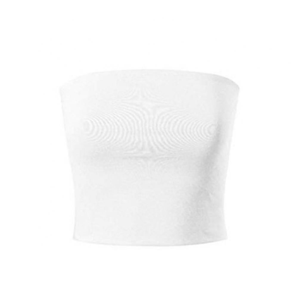 Women Sexy Strapless Tube Tops Off Shoulder Sleeveless Bustiers Crop Tops Backless Slim Fit Tank Vest Streetwear