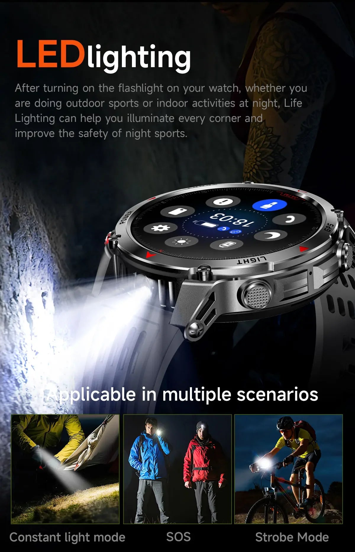 2025New Smart Watch For Men 1.46'' 360*360 HD AMOLED Color Display Voice Call Compass LED Sports Fitness Waterproof Watch Ladies