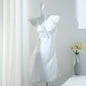 Lace Women Nighty Robe Set Rayon Bathrobe Gown Loungewear Sexy Nightgown Sleepwear Summer Kimono Home Dress