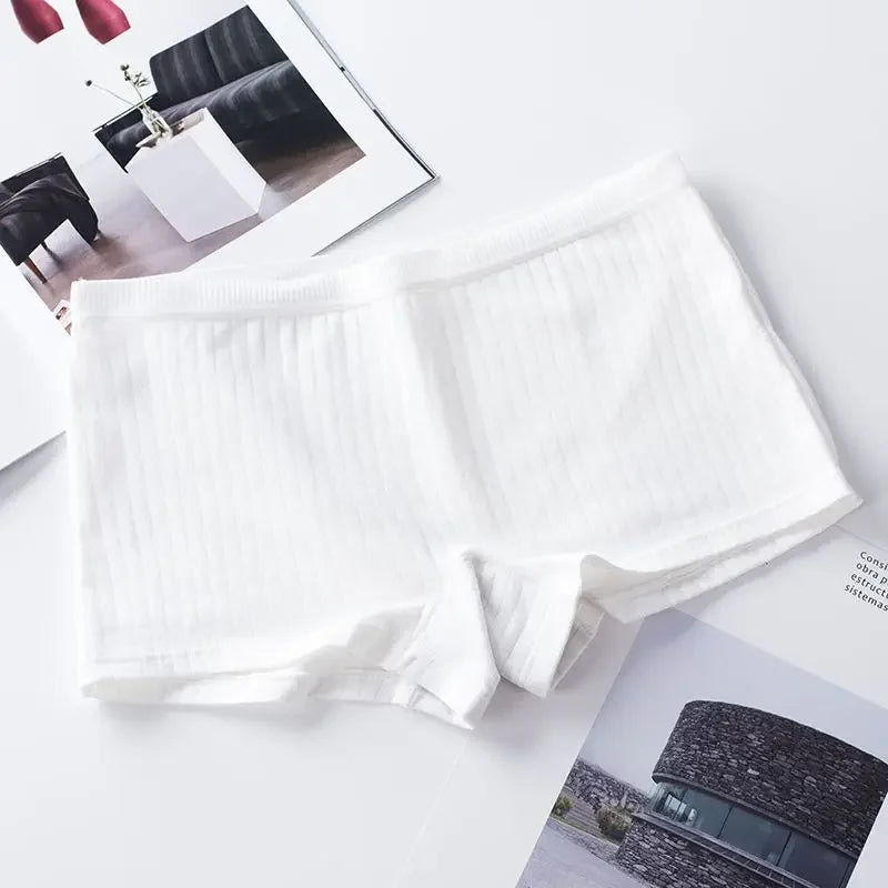Women Boxers Underwear Cotton Ladies Safety Pants Female Seamless Underpants Solid Cozy Sexy Lingerie Трусы Женские