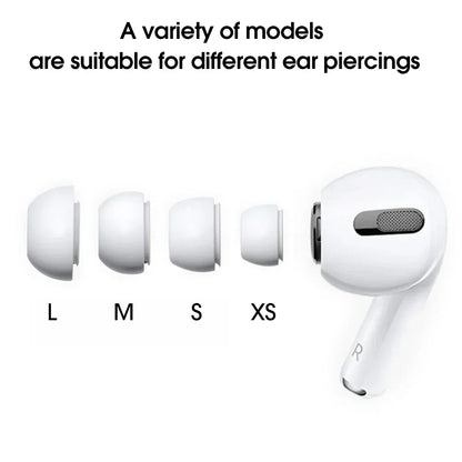 Soft Silicone Ear Tips for Airpods Pro 1/2 Gen Protective Earbuds Cover Noise Reduction Hole Ear-pads Gel Accessories XS/S/M/L