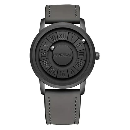 2025 New Men's Watches Top Luxury Quartz Watch For Men Creative Scrolling Pointer Magnetic Force Wrist Clock Relogio Masculino