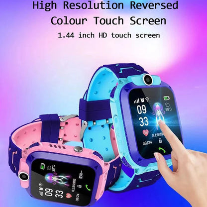New Smart Watch For Kids Q12 Wristatch For Boys Girl Anti-lost Smartwatch Tracker Watch Wrist Mobile Camera Cell Phone Best Gift