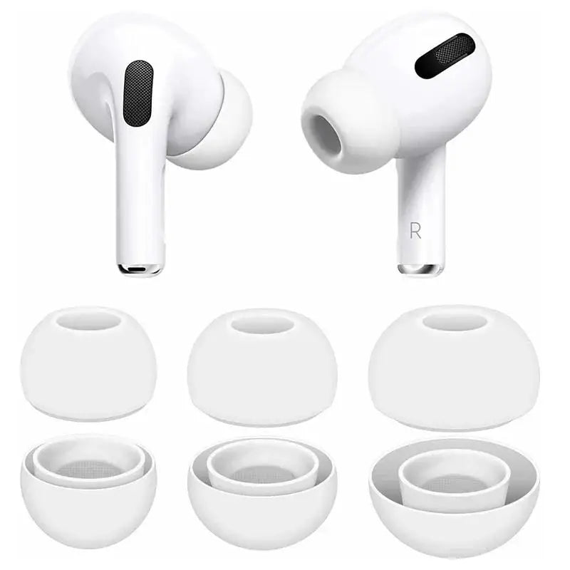 4 Pair Ear Tips for Airpods Pro 1st 2nd gen Noise Reduction Silicone Earbuds Ear Pads Earplug Cover XS/S/M/L Eartip Earcap Plug