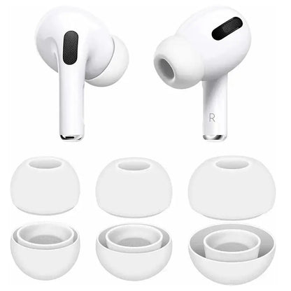 4 Pair Ear Tips for Airpods Pro 1st 2nd gen Noise Reduction Silicone Earbuds Ear Pads Earplug Cover XS/S/M/L Eartip Earcap Plug