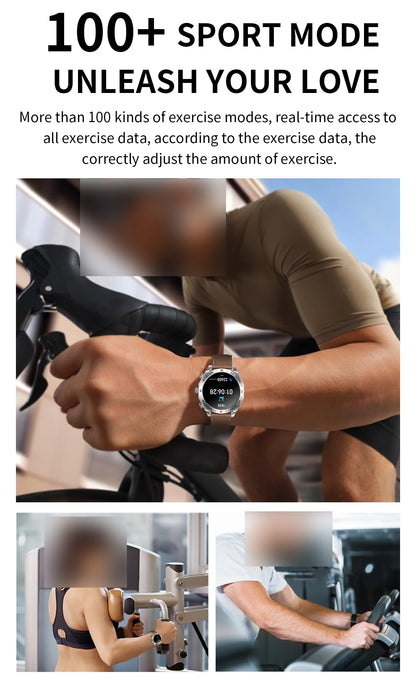 Men's super smart watch with 400mAh large battery and stainless steel body sturdy and durable with Bluetooth calling function