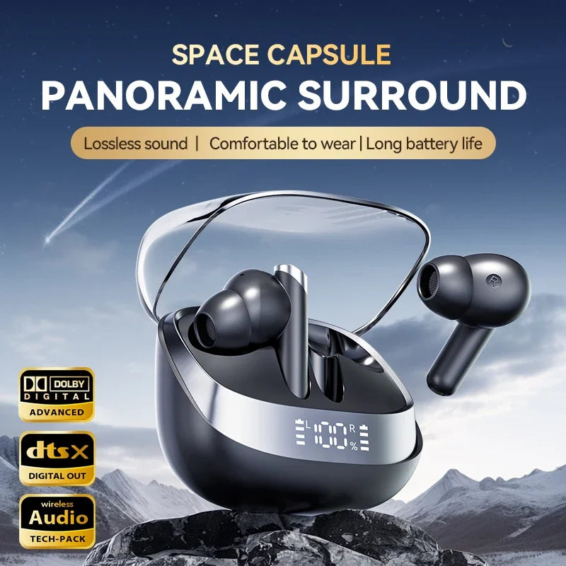Earphone Bluetooth In-Ear Headphones True Wireless Earbuds  For Noise Reduction Power Display Waterproof Touch Control With Mic