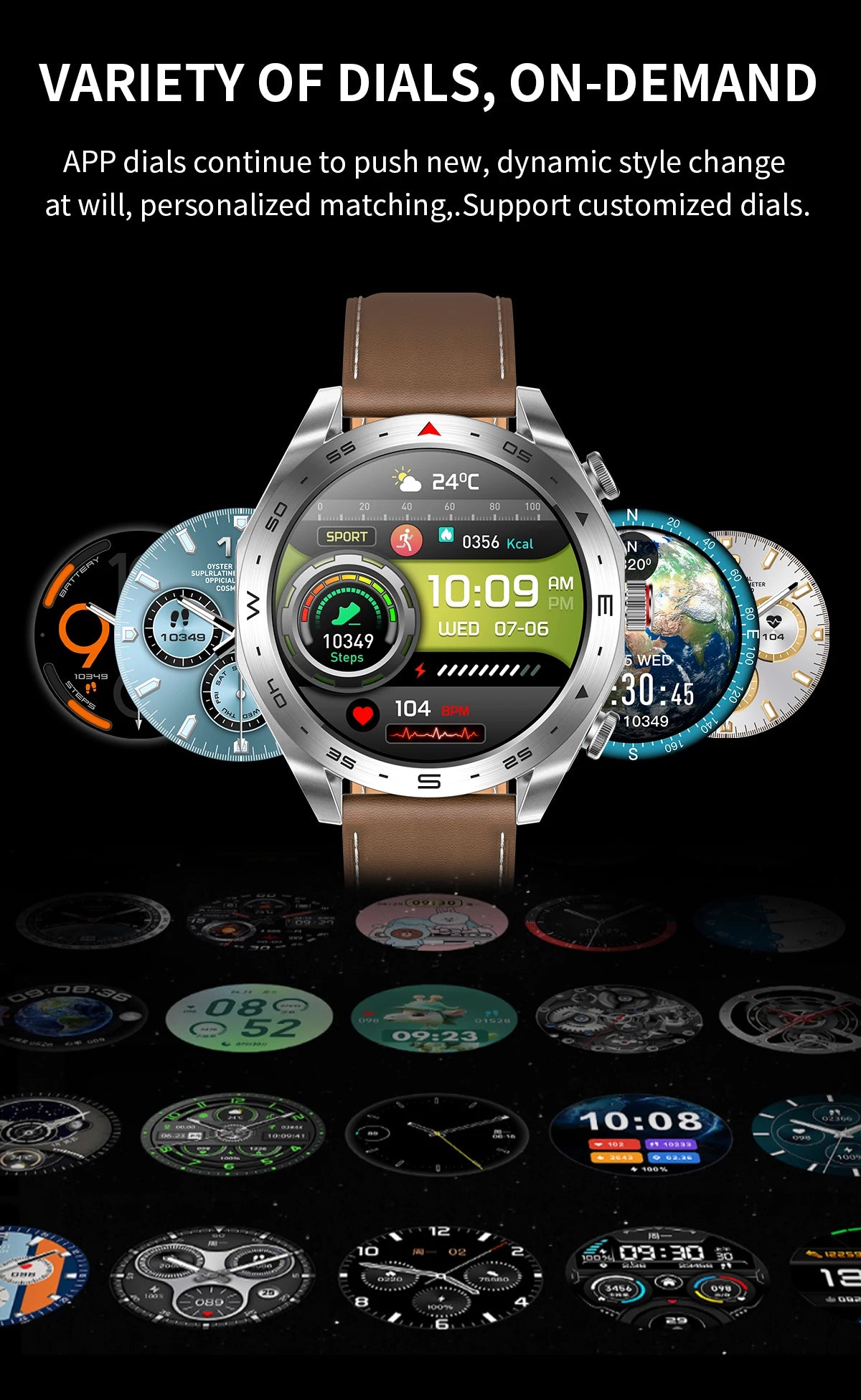2025 New Smart Watch with TWS Earbuds 1.52 Inch AMOLED IP67 Waterproof Bluetooth Calls MP3 Music Smartwatch for Men Android iOS
