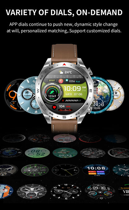 2025 New Smart Watch with TWS Earbuds 1.52 Inch AMOLED IP67 Waterproof Bluetooth Calls MP3 Music Smartwatch for Men Android iOS