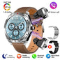 Men's super smart watch with 400mAh large battery and stainless steel body sturdy and durable with Bluetooth calling function