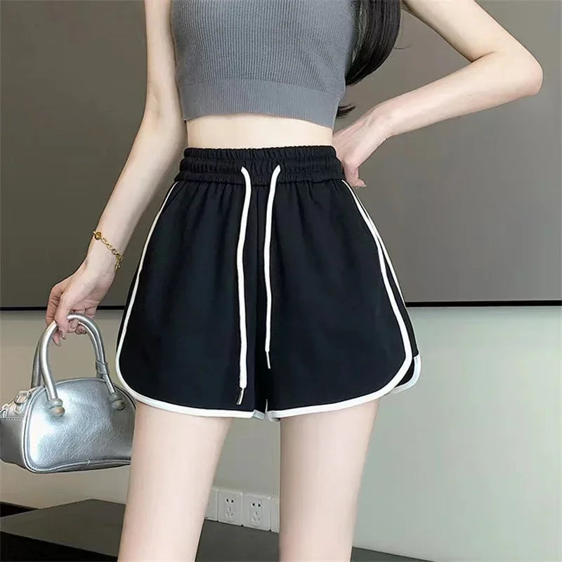 Ladies Girl Shorts Streetwear Female Women Fitness Joggers Sports Running Breathable Plus Size Short Pants Summer Casual Bottoms