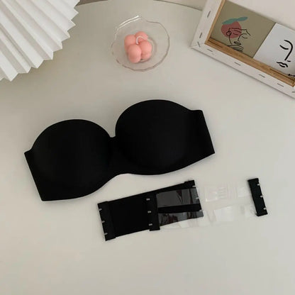 Bra NO Steel Ring Tube Top With Extension Belt Beauty Back Chest Wrap Without Straps Bralette Sexy Strapless Bra Women Bras