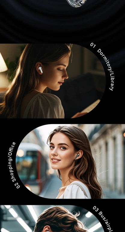Earphone Bluetooth In-Ear Headphones True Wireless Earbuds  For Noise Reduction Power Display Waterproof Touch Control With Mic