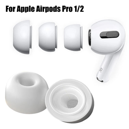 Replacement Earbuds Eartip For AirPod Pro 1/2 Generation Wireless Earphone Soft Silicone Earplug Cover Noise Reduction Ear Cap