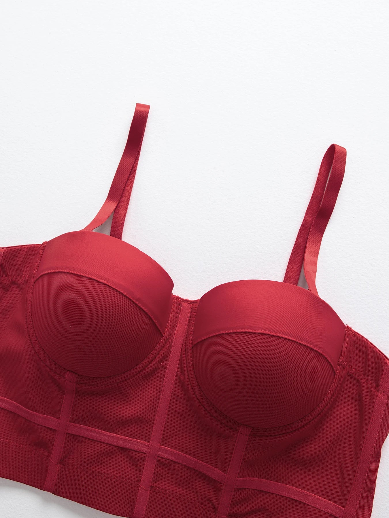 Breathable Bra Buckle Style Design Adjustable Size Solid Color Simplicity Elegant Comfortable New Shoulder Strap Gauze Bra