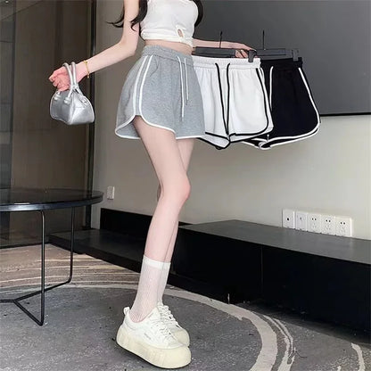 Ladies Girl Shorts Streetwear Female Women Fitness Joggers Sports Running Breathable Plus Size Short Pants Summer Casual Bottoms