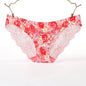 Women's Sexy Lace Panties Seamless Cotton Breathable Briefs Girls Transparent Underpants Plus Size Brand Underwear 1 Piece
