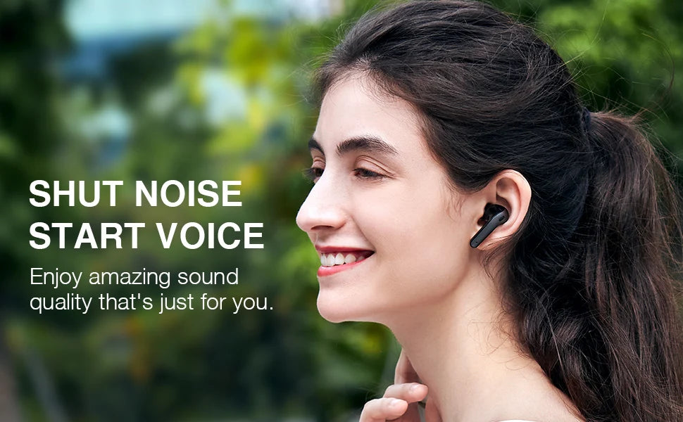Bluetooth Earbuds V5.3, 45H Playtime, LED Display, Bluetooth Headphones with Mic, Touch Control, IPX5 Waterproof
