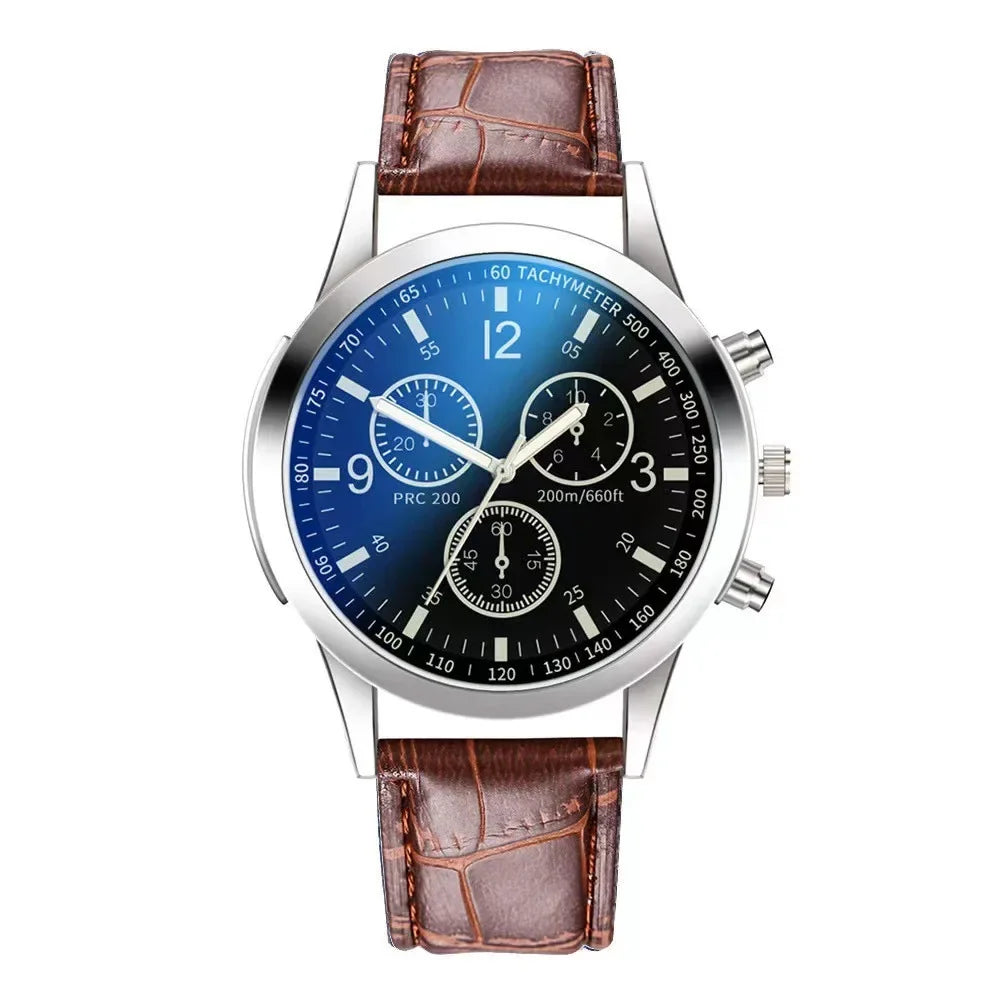 New Men Watches Luxury Band Round Watch Fashion Blu-ray Roman Watch for Man Relojes Para Hombre שעון ספורט Часы Мужские Наручные
