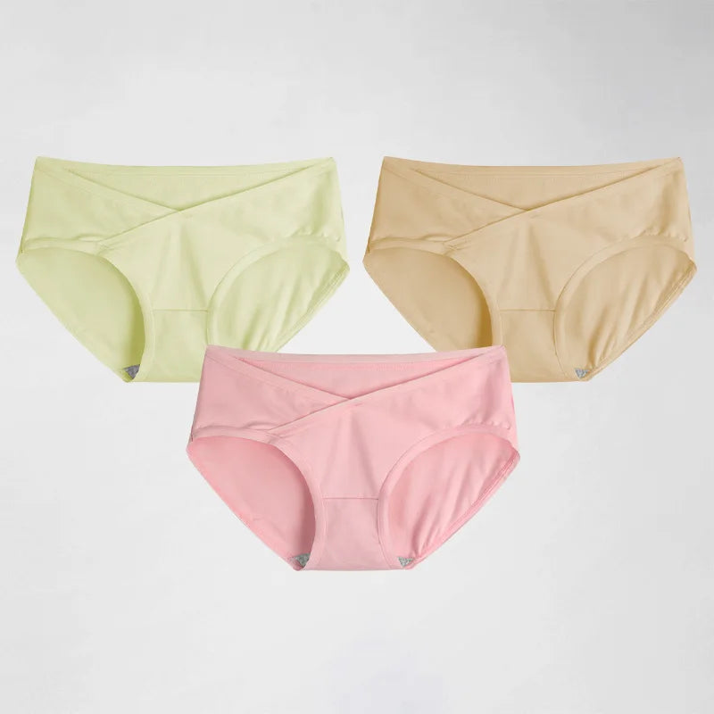 5pcs Ladies' underwear: Pure cotton, solid color, all-cotton, seamless, comfortable, briefs, breathable, thin style