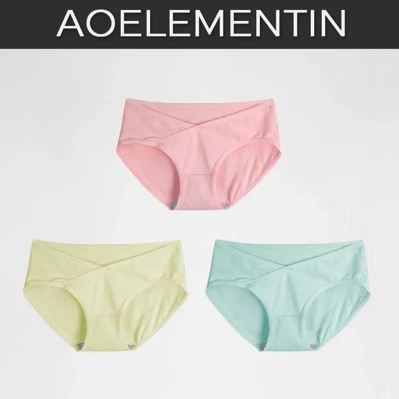 5pcs Ladies' underwear: Pure cotton, solid color, all-cotton, seamless, comfortable, briefs, breathable, thin style