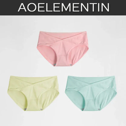 5pcs Ladies' underwear: Pure cotton, solid color, all-cotton, seamless, comfortable, briefs, breathable, thin style