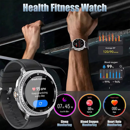2025 NEW Smart Watch 8 Classic 46mm 1.43" AMOLED Screen IP68 Waterproof Sports Smartwatch BT Call Watch 7 Upgraded for Men Women