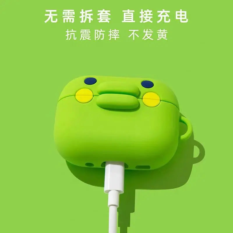 Ins Cute Tamagotchi Big Mouth Jar Earphone Accessories Case Protective Sleeve Cover Suitable for Airpods1/2/3/4/pro/pro2