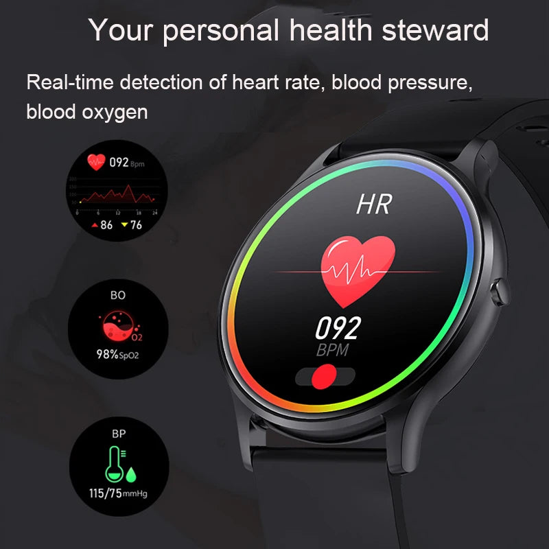 Smart Watch Men 1.3inch Bluetooth Sport Watches IP67 Waterproof Fitness Smartwatch Women
