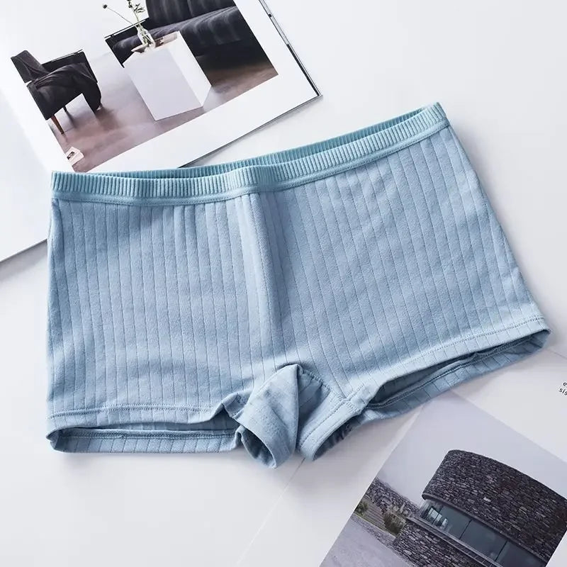 Women Boxers Underwear Cotton Ladies Safety Pants Female Seamless Underpants Solid Cozy Sexy Lingerie Трусы Женские