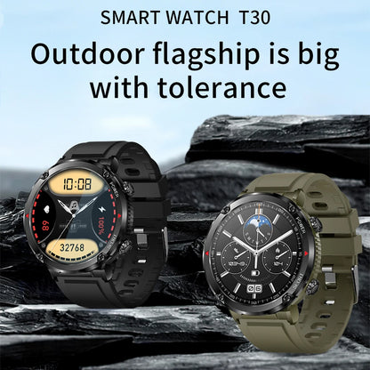 Smart Watch 1.6inch 400*400 Round Screen Bluetooth Call Heart Rate Hi-Fi Speakers IP68 Waterproof Sport Tracket Smartwatch