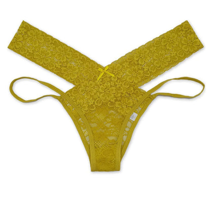 Sexy Lace Ladies Panties Low Waist Underwear Briefs Female Solid Color Underpants Breathable Hollow Out Seamless Lingerie