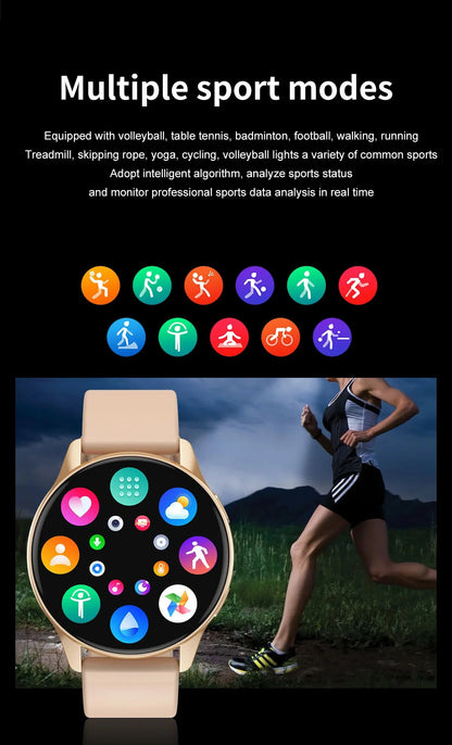 New Smartwatch 2025 Round AMOLED  relojes para hombres  Bluetooth Wireless Smart Watches For Man Woman Custom Watch Faces Watch