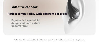EarFun OpenJump Open-Ear Wireless Earbuds 4-mic AI Noise Cancellation IPX7 Waterproof Hi-Res LDAC Low Latency Earphone Custom