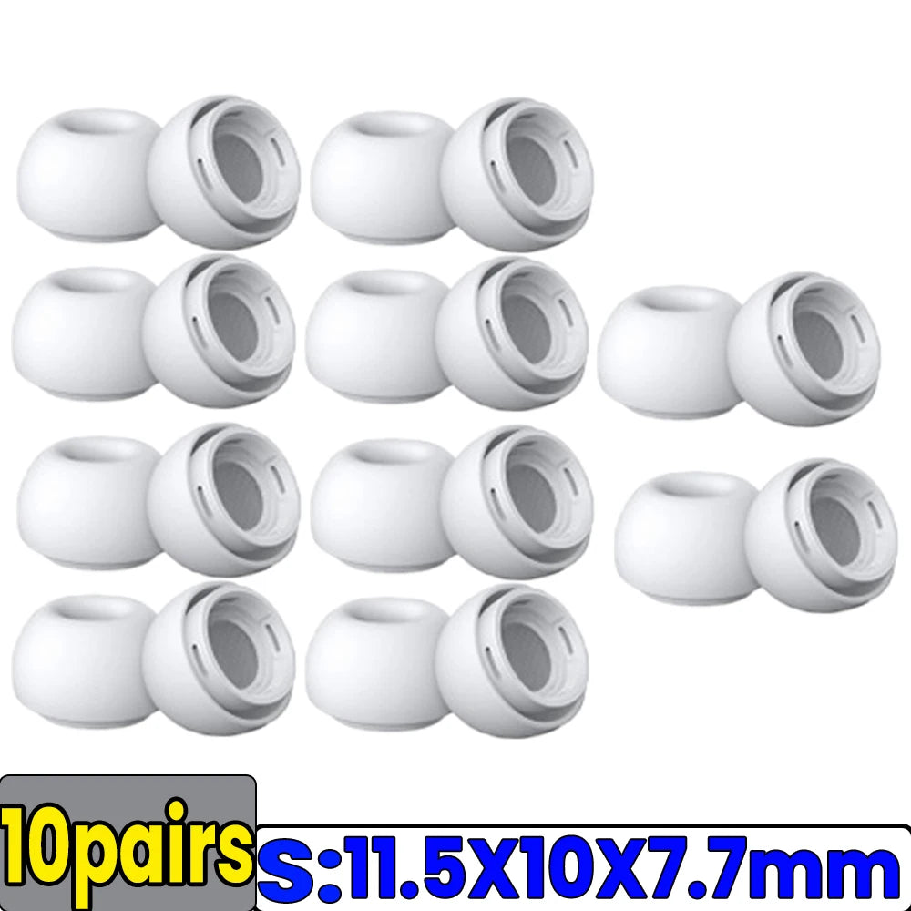 Soft Silicone Ear Tips for Airpods Pro 1/2 Gen Protective Earbuds Cover Noise Reduction Hole Ear-pads Gel Accessories XS/S/M/L