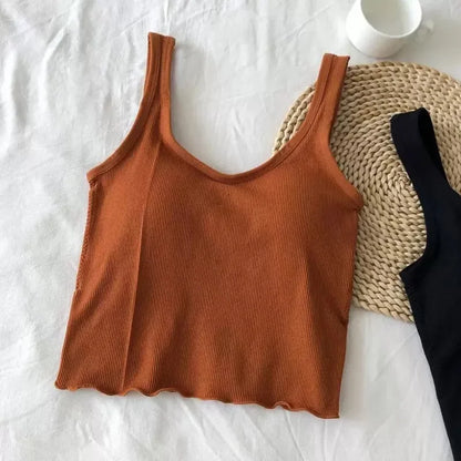 Cropped Tanks Ruffles Tube Top Women Bralette Crop Top Sexy Lingerie Bra Sports Underwear Fashion Ladies Street Tops Camisole