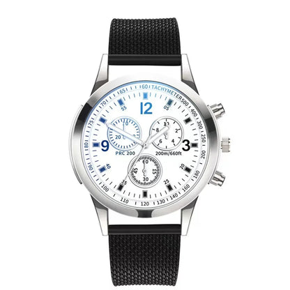 New Men Watches Luxury Band Round Watch Fashion Blu-ray Roman Watch for Man Relojes Para Hombre שעון ספורט Часы Мужские Наручные