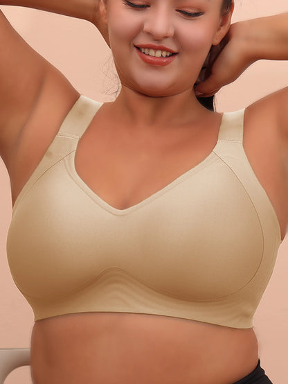 Big breasted sleeping bra for women 6XL without steel rims gathered without scars plus size vest yoga exercise anti sagging bra