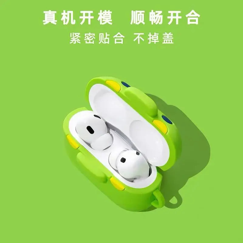 Ins Cute Tamagotchi Big Mouth Jar Earphone Accessories Case Protective Sleeve Cover Suitable for Airpods1/2/3/4/pro/pro2