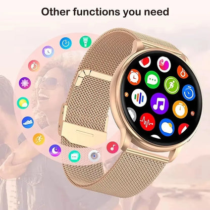 New Smartwatch 2025 Round AMOLED  relojes para hombres  Bluetooth Wireless Smart Watches For Man Woman Custom Watch Faces Watch