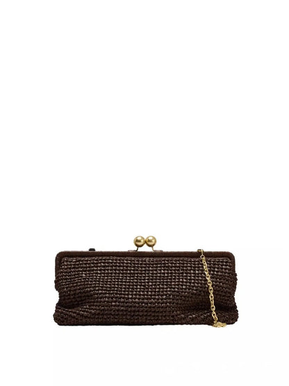 Straw Woven Handbags For Women Handmade Travel Seaside Beach Bag Summer New Handle Bucket Bag Shopping Tote Bag Basket Bolsa