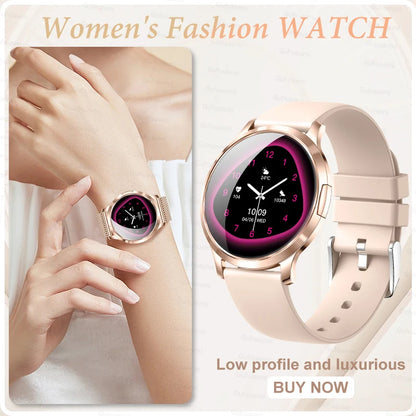 2025 New Smartwatch Women 1.32-inch AMOLED HD Screen Heart Rate Bluetooth Call IP68 Waterproof  Smart Men Watch For Android ios