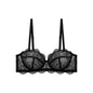 Bra of Women French Luxury Big Chest Appears Small Single Layer Ultra-thin Comfortable Gathering Sexy Lace Bra OWD6141